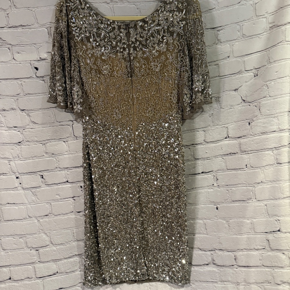 BHLDN Helen Dress Silver Size 10 EUC - Picture 7 of 7
